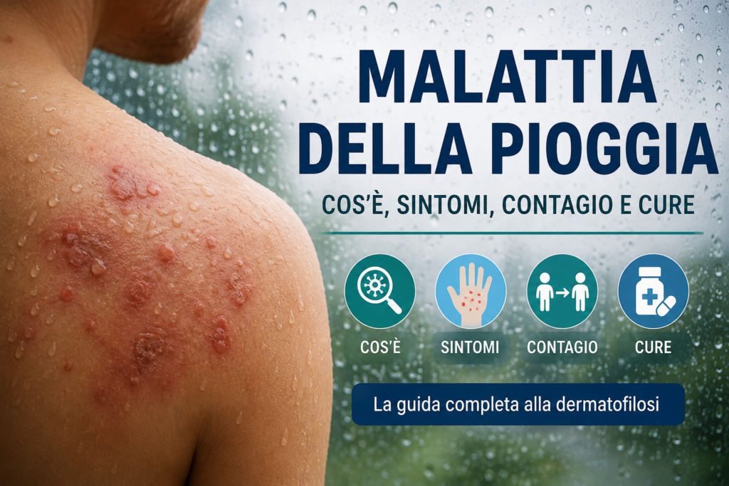 Malattia della pioggia: sintomi, contagio e cure della dermatofilosi