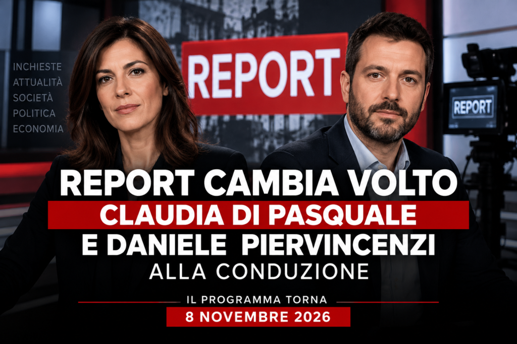 Claudia Di Pasquale e Daniele Piervincenzi nuova conduzione di Report